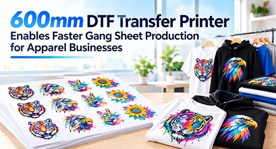 600mm DTF Transfer Printer Enables Faster Gang Sheet Production for Apparel Businesses